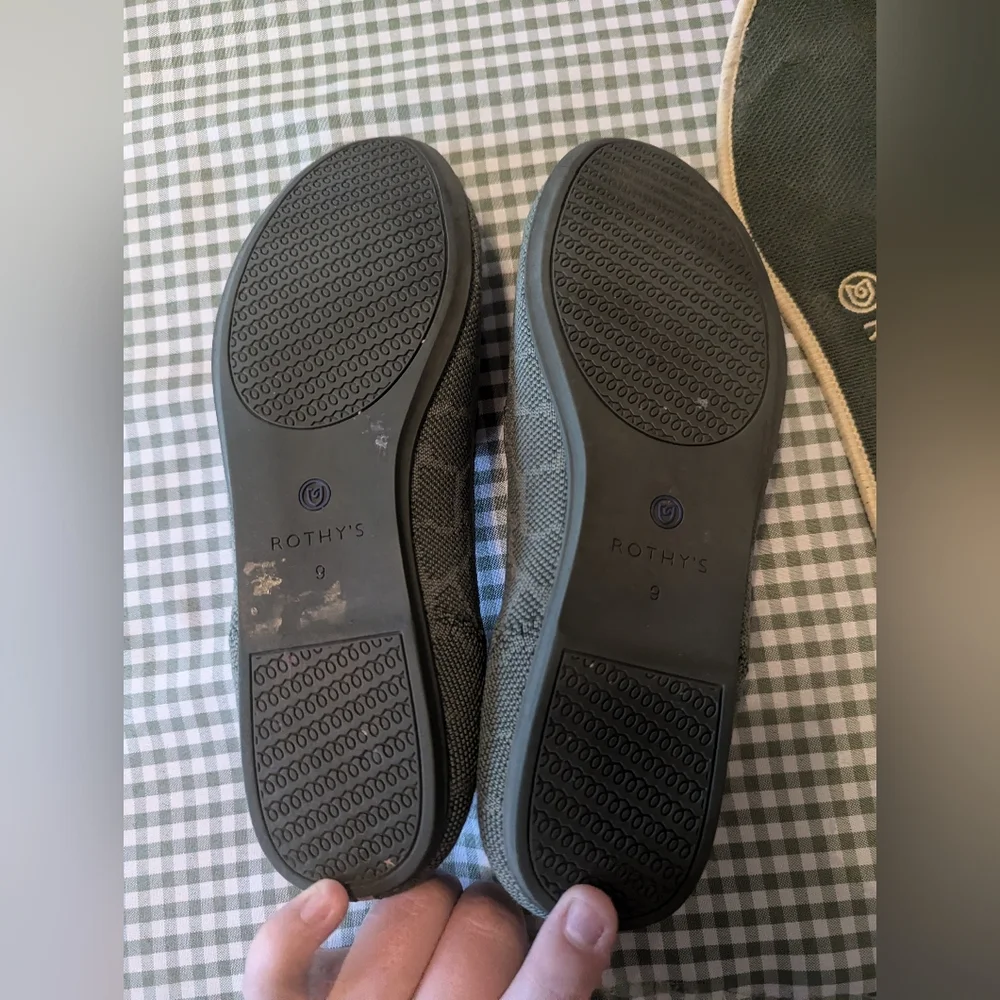 Rothy's The Loafer Safari Green Slip On Women's Size 9 - Picture 3 of 4